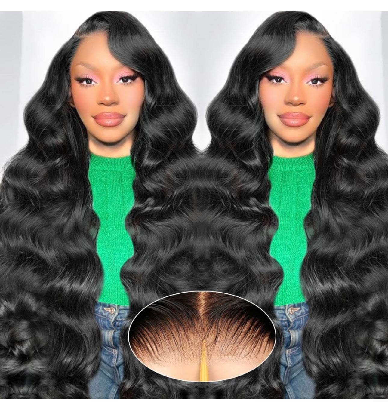 28 inch body wave wig